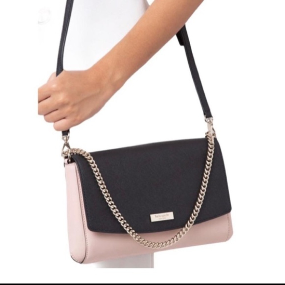 kate spade Black and Blush Pink Crossbody Shoulder Bag